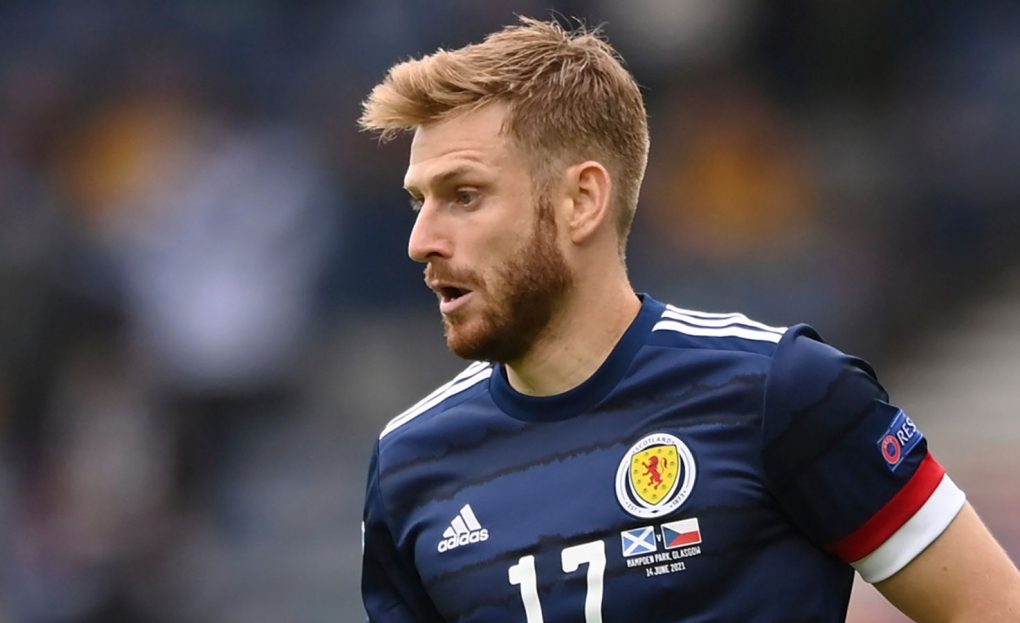 Stuart Armstrong in action for Scotland at Euro 2020